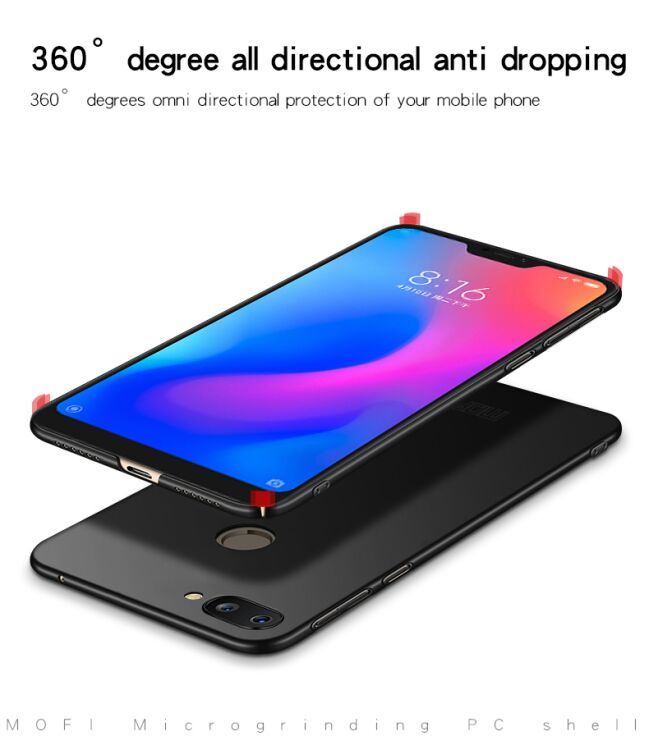 Пластиковый чехол MOFI Slim Shield для Xiaomi Mi 8 Lite - Black: фото 7 из 9