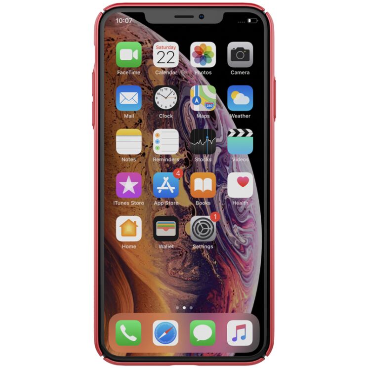 Пластиковый чехол NILLKIN Air Series для Apple iPhone XS Max - Red: фото 2 из 13