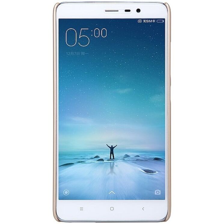 Пластиковий чохол NILLKIN Frosted Shield для Xiaomi Redmi Note 3 / Note 3 Pro - Gold: фото 4 з 10