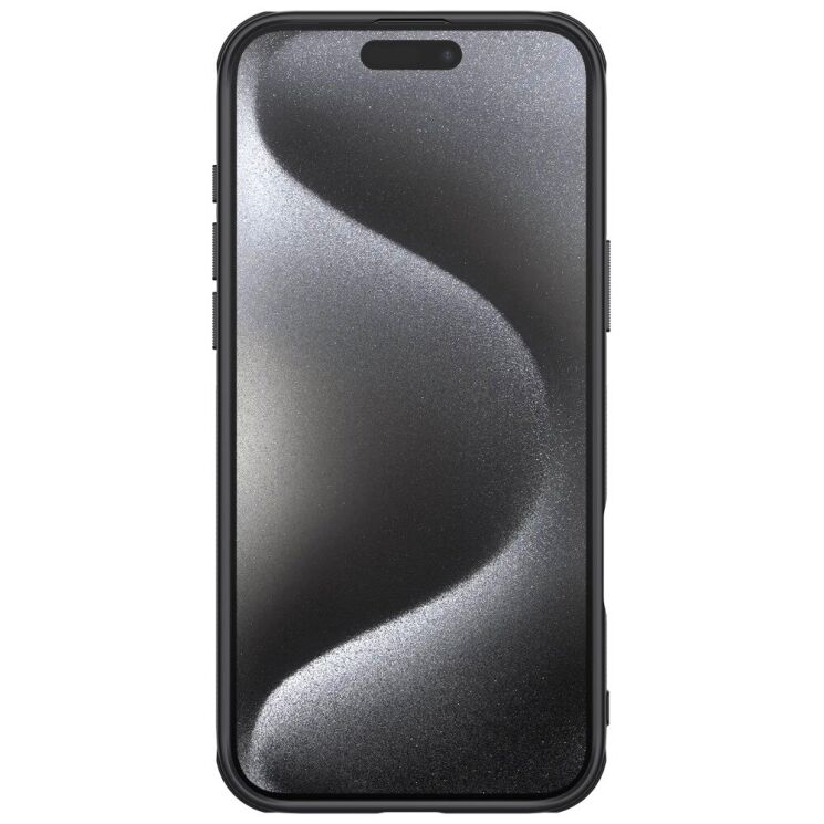 Пластиковий чохол NILLKIN Frosted Shield Pro Magnetic для Apple iPhone 16 Pro - Black: фото 4 з 18