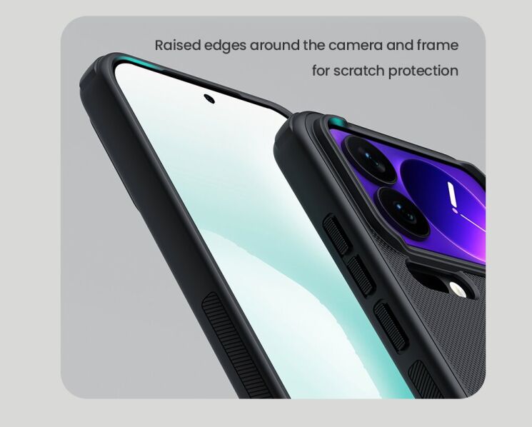 Защитный (PC+TPU) чехол NILLKIN Frosted Shield Pro Magnetic для Xiaomi 17 Pro - Black: фото 12 из 20