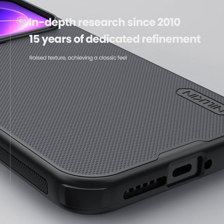 Защитный (PC+TPU) чехол NILLKIN Frosted Shield Pro Magnetic для Xiaomi 17 Pro - Black: фото 7 из 20