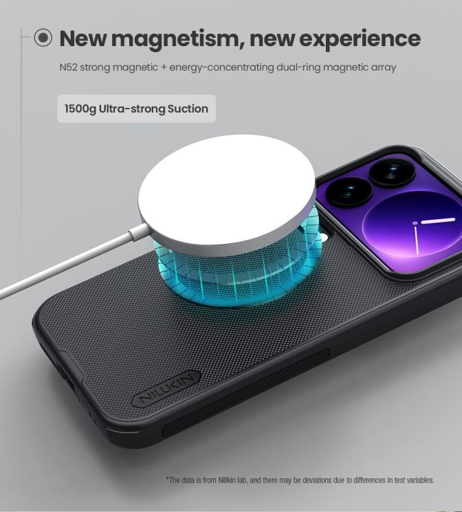 Защитный (PC+TPU) чехол NILLKIN Frosted Shield Pro Magnetic для Xiaomi 17 Pro - Black: фото 13 из 20