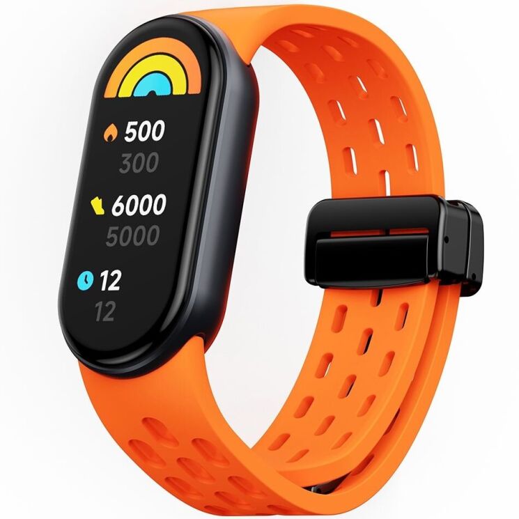 Ремешок Deexe Astra Strap для Xiaomi Mi Smart Band 8 / 9 - Orange: фото 2 из 9