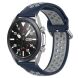 Ремешок Deexe Dual Color для Samsung Galaxy Watch 3 (41mm) - Dark Blue / Grey (235406N). Фото 5 из 5