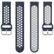 Ремешок Deexe Dual Color для Samsung Galaxy Watch 3 (41mm) - Dark Blue / Grey (235406N). Фото 3 из 5