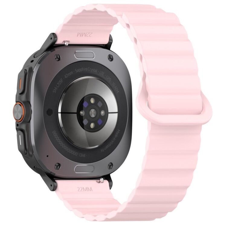 Ремешок Deexe Magnetic Band для Samsung Galaxy Watch Ultra (47mm) - Pink: фото 1 из 7