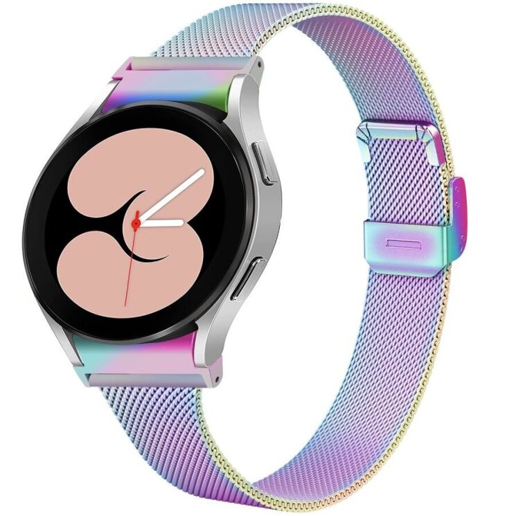 Ремешок Deexe Milanese Bracelet для Samsung Galaxy Watch 4 / 4 Classic / 5 / 5 Pro / 6 / 6 Classic / 7 / FE - Multicolor: фото 3 из 7