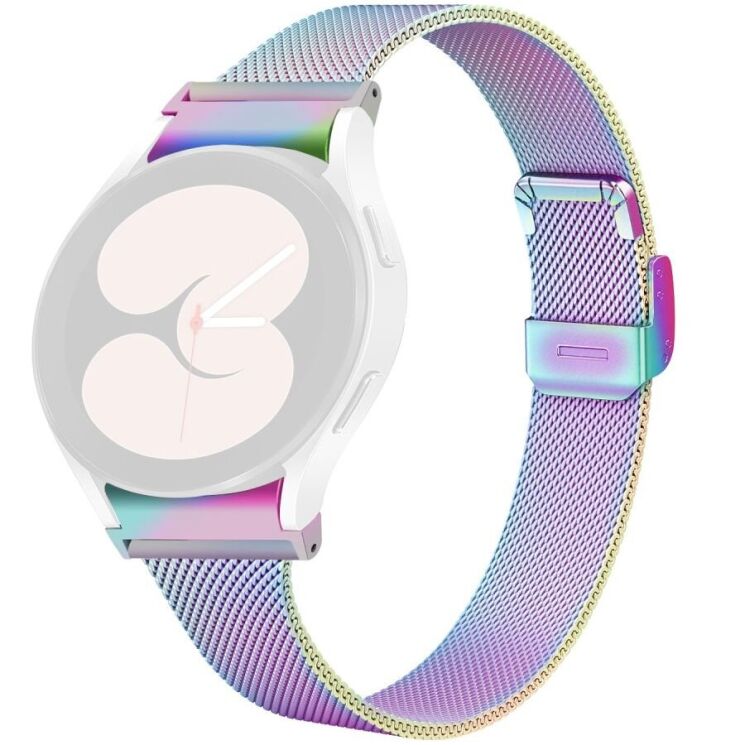 Ремешок Deexe Milanese Bracelet для Samsung Galaxy Watch 4 / 4 Classic / 5 / 5 Pro / 6 / 6 Classic / 7 / FE - Multicolor: фото 1 из 7
