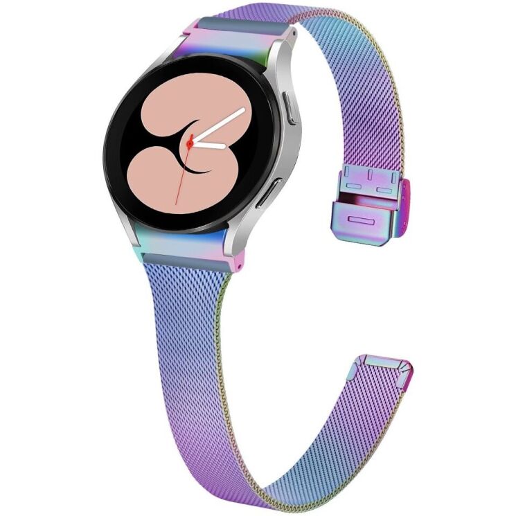 Ремешок Deexe Milanese Bracelet для Samsung Galaxy Watch 4 / 4 Classic / 5 / 5 Pro / 6 / 6 Classic / 7 / FE - Multicolor: фото 2 из 7
