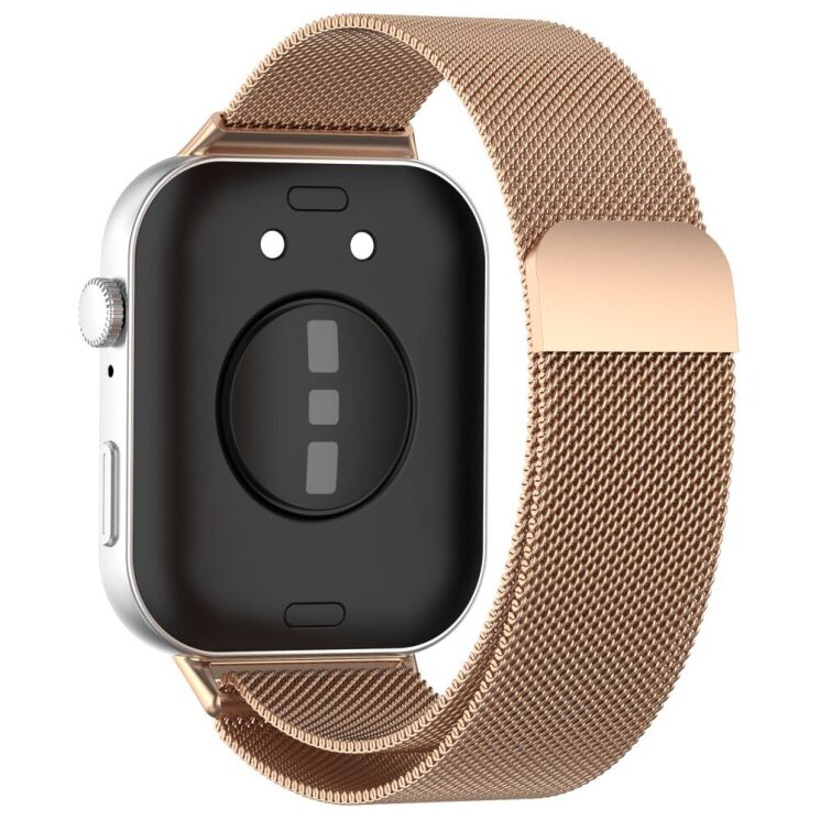 Ремінець Deexe Milanese Stainless Steel для Huawei Watch Fit 3 - Rose Gold: фото 1 з 8