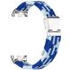 Ремешок Deexe Nylon Bracelet для Xiaomi Mi Smart Band 8 / 9 - Blue / White (326026LW). Фото 2 из 6