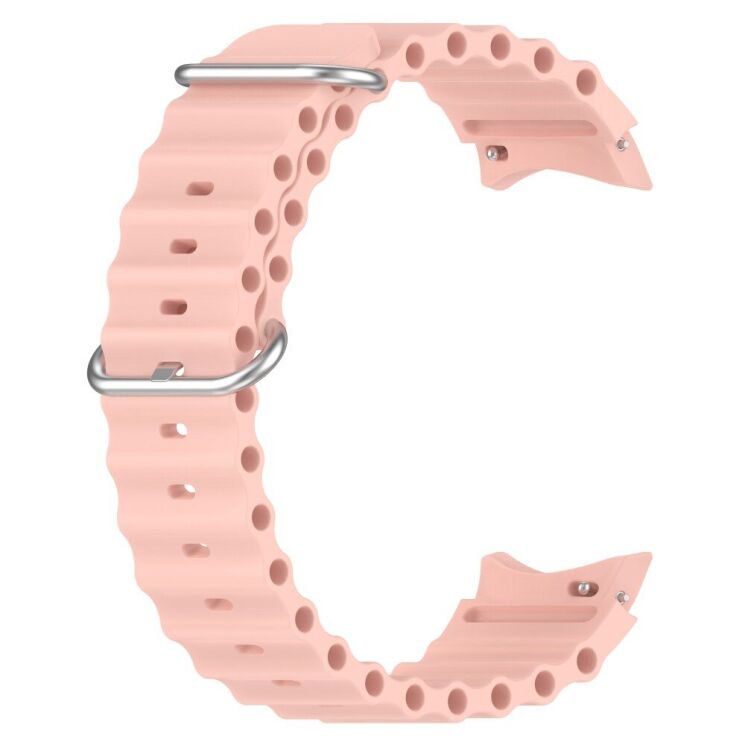Ремешок Deexe Ocean Strap для Samsung Galaxy Watch 4 / 5 / 6 / 7 / FE (40mm) - Pink: фото 2 из 7