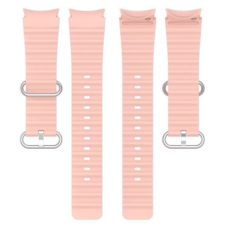 Ремешок Deexe Ocean Strap для Samsung Galaxy Watch 4 / 5 / 6 / 7 / FE (40mm) - Pink: фото 4 из 7