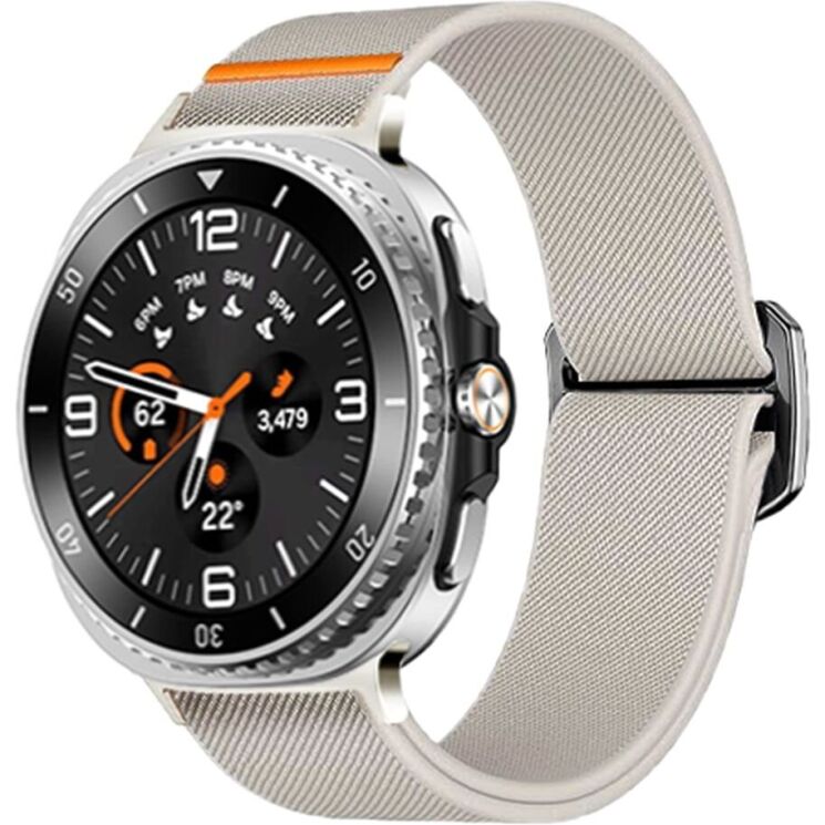 Ремінець Deexe Orbit Flex для Samsung Galaxy Watch 8 (40/44mm) / 8 Classic - Starlight: фото 2 з 5