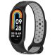 Ремешок Deexe Dual Color для Xiaomi Mi Smart Band 8 / 9 - Black / Grey (326043BH). Фото 2 из 7