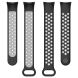 Ремешок Deexe Dual Color для Xiaomi Mi Smart Band 8 / 9 - Black / Grey (326043BH). Фото 5 из 7