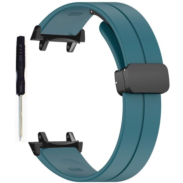 Ремешок Deexe Soft Line для Xiaomi Amazfit T-ReX 3 - Rock Cyan: фото 1 из 3
