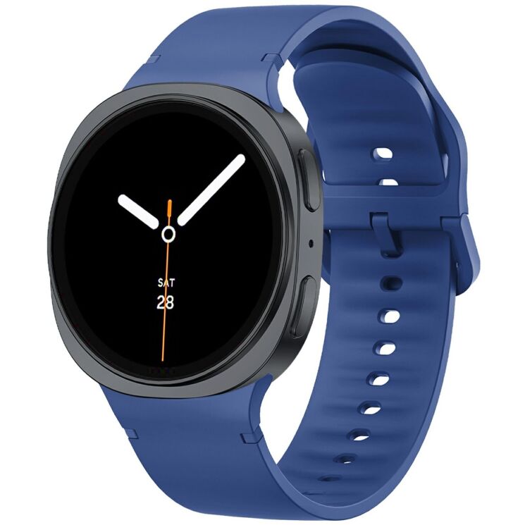Ремешок Deexe Soft Silicone для Samsung Galaxy Watch 8 (40/44mm) / 8 Classic - Sapphire: фото 2 из 6