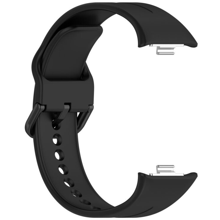 Ремешок Deexe Soft Silicone для Xiaomi Redmi Watch 4 / 5 / Mi Smart Band 8 Pro / Band 9 Pro - Black: фото 3 из 9