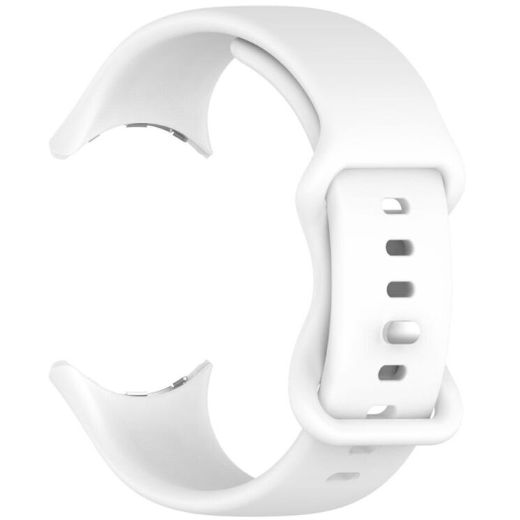 Ремешок Deexe Soft Touch для Google Pixel Watch / Watch 2 / Watch 3 (41mm) - White: фото 3 из 4