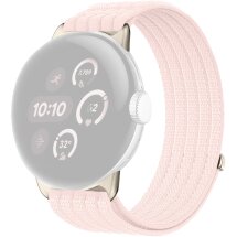 Ремешок Deexe Soft Weave для Google Pixel Watch 4 / 3 / 2 / 1 (41mm) - Pink: фото 1 из 5