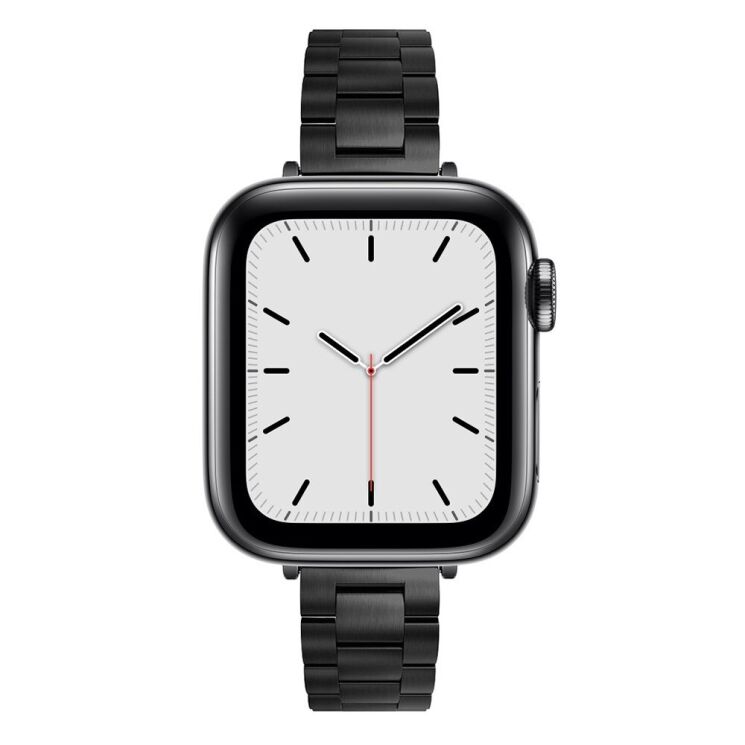 Ремінець Deexe Stainless Bracelet для Apple Watch 42 (Series 10/11) / 41 / 40 / SE 40 / 38 - Black: фото 3 з 5