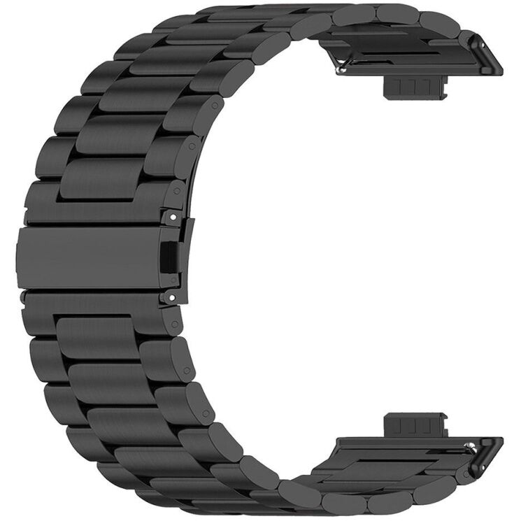 Ремінець Deexe Stainless Steel для Huawei Watch Fit 3 - Black: фото 2 з 6