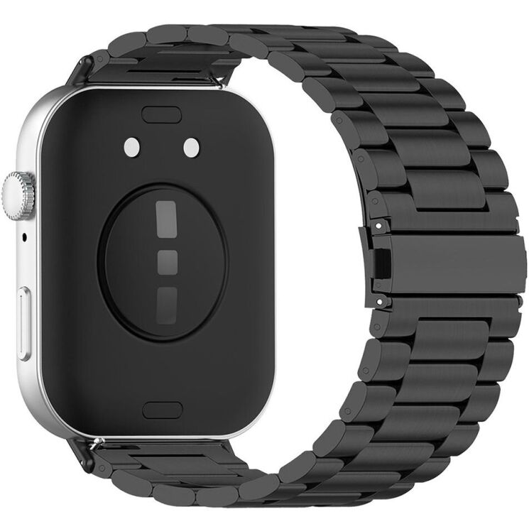 Ремінець Deexe Stainless Steel для Huawei Watch Fit 3 - Black: фото 1 з 6