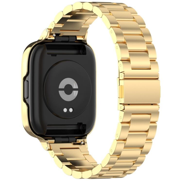 Ремешок Deexe Stainless Steel для Xiaomi Redmi Watch 3 Active / 3 Lite - Gold: фото 4 из 8