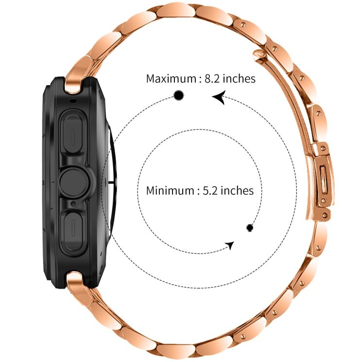 Ремешок Deexe Stainless Steel Strap для Samsung Galaxy Watch Ultra (2025) - Silver: фото 6 из 6