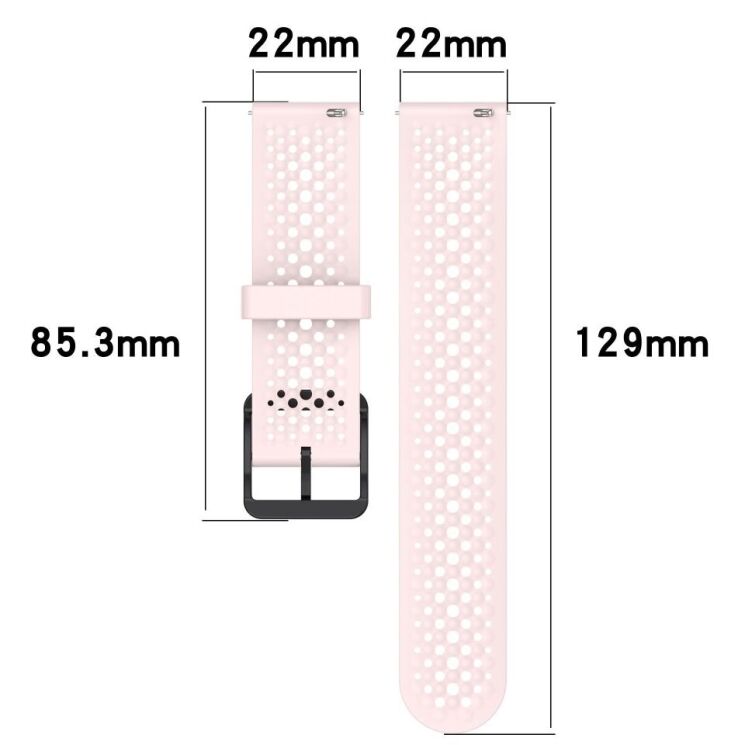 Ремешок Deexe Stellar Strap для часов с шириной крепления 22мм - Light Pink: фото 6 из 6