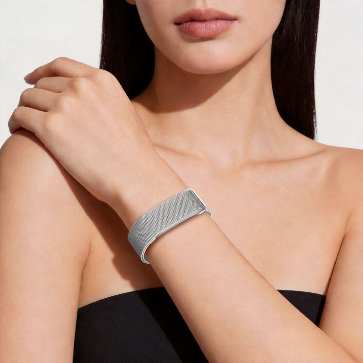 Ремешок для часов Deexe Milanese Loop для Google Fitbit Air - Black (258015B) Ремешок для часов Deexe Milanese Loop для Google Fitbit Air - Black: фото 5 из 6