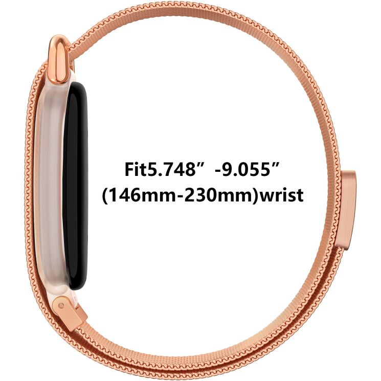 Ремешок для часов Deexe Milanese Loop для Google Fitbit Air - Black (258015B) Ремешок для часов Deexe Milanese Loop для Google Fitbit Air - Black: фото 6 из 6