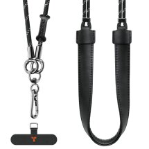 Ремінець для смартфона TORRAS LoopGo Crossbody Leather - Black: фото 1 з 10