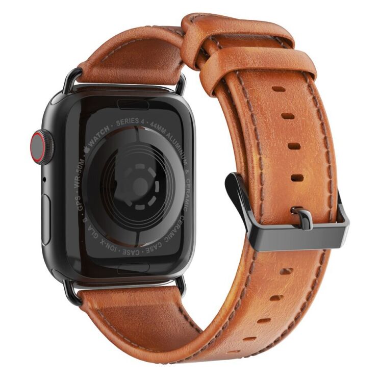 Ремешок DUX DUCIS Business Series для Apple Watch 42 (Series 10) / 41 / 40 / SE 40 / 38 - Brown: фото 1 из 19