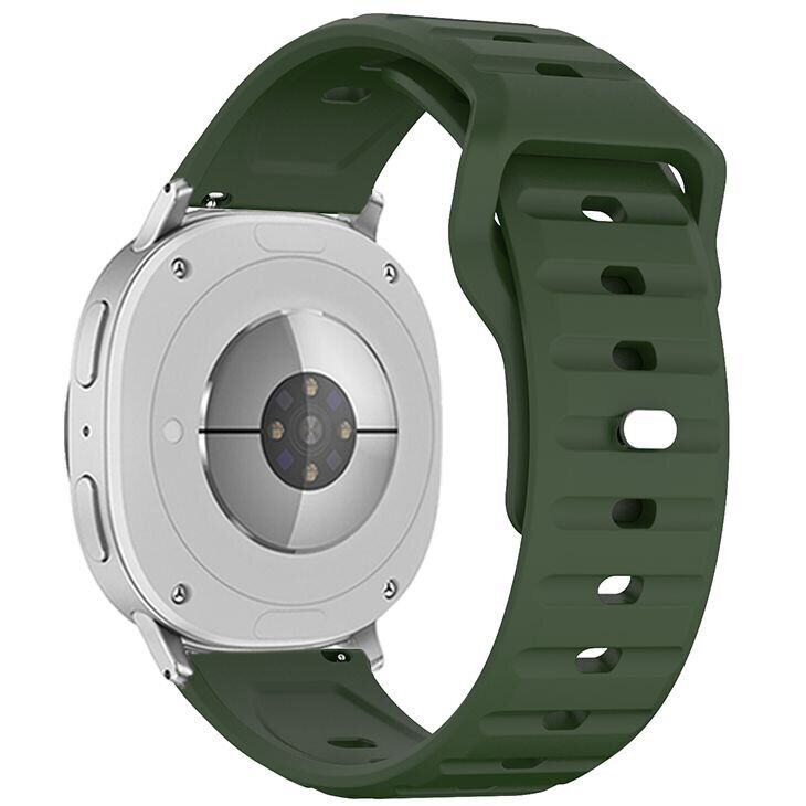 Ремешок KALEBOL Wave Pattern для Samsung Galaxy Watch 8 (40/44mm) / 8 Classic - Army Green: фото 1 из 5