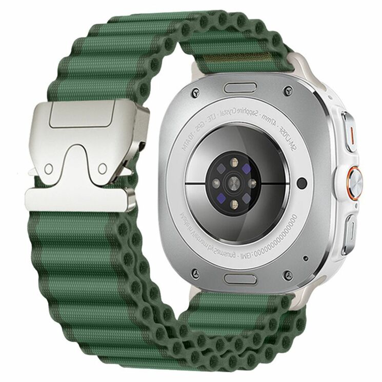 Ремешок Reframe Ripple Pattern для Samsung Galaxy Watch Ultra (47mm) / Ultra (2025) - Green (358071G) Ремешок Reframe Ripple Pattern для Samsung Galaxy Watch Ultra (47mm) / Ultra (2025) - Green: фото 1 из 7