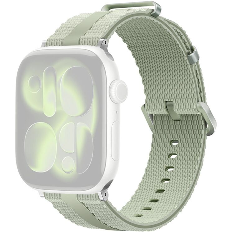 Ремінець Reframe Sport Linear для Apple Watch 42 (Series 10/11) / 41 / 40 / SE 40 / 38 - Grey / Green: фото 1 з 5