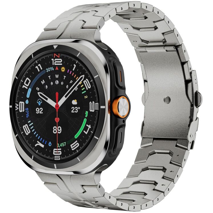 Ремешок Reframe Titanium Band для Samsung Galaxy Watch Ultra (47mm) / Ultra (2025) - Titanium (358073T) Ремешок Reframe Titanium Band для Samsung Galaxy Watch Ultra (47mm) / Ultra (2025) - Titanium: фото 2 из 3