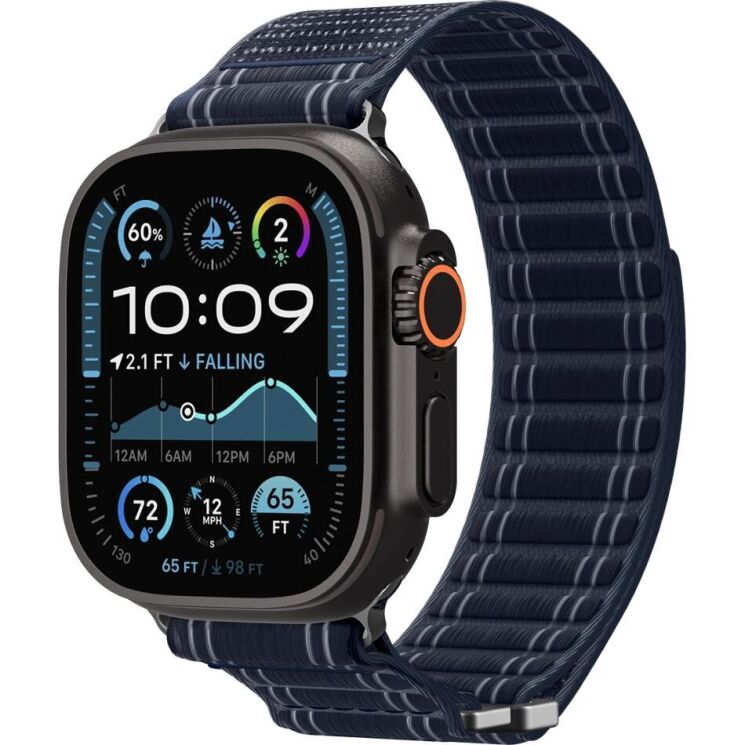 Ремінець Spigen WBF0 для Apple Watch 42 / 44 / SE 44 / 45 / Ultra / Ultra 2 / Ultra 3 (49mm) AMP10143 - Navy: фото 11 з 18