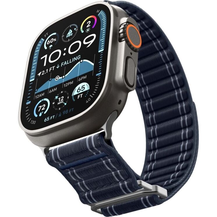Ремінець Spigen WBF0 для Apple Watch 42 / 44 / SE 44 / 45 / Ultra / Ultra 2 / Ultra 3 (49mm) AMP10143 - Navy: фото 12 з 18