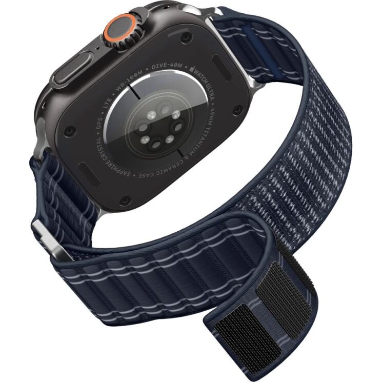 Ремінець Spigen WBF0 для Apple Watch 42 / 44 / SE 44 / 45 / Ultra / Ultra 2 / Ultra 3 (49mm) AMP10143 - Navy: фото 9 з 18
