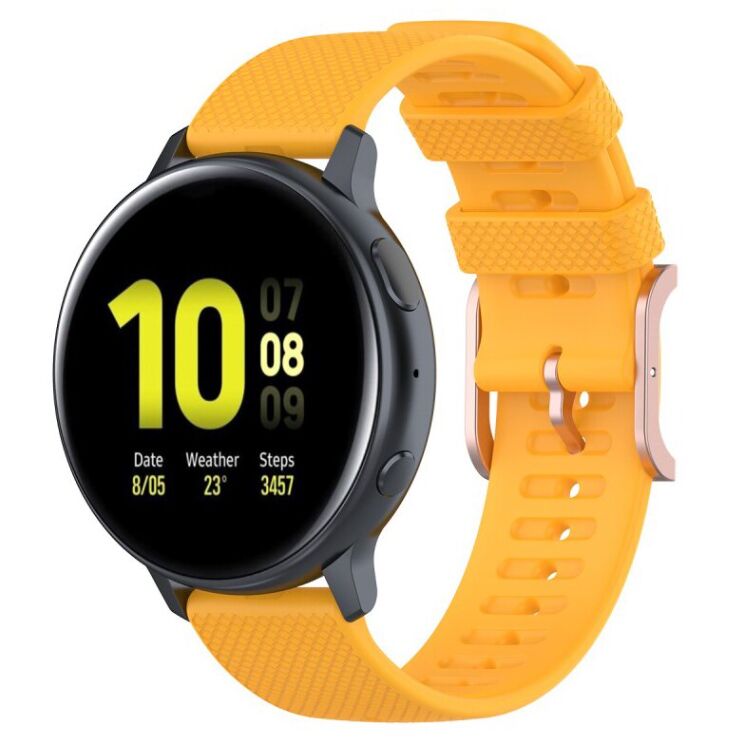 Ремешок UniCase Dot Pattern для Samsung Galaxy Watch 3 (41mm) - Yellow: фото 5 из 5