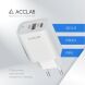 Мережевий зарядний пристрій ACCLAB&nbsp;AL-TC452 PD45W + QC4.0 (USB + Type-C) - White (995682W). Фото 6 з 8