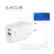 Мережевий зарядний пристрій ACCLAB&nbsp;AL-TC452 PD45W + QC4.0 (USB + Type-C) - White (995682W). Фото 7 з 8
