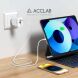 Мережевий зарядний пристрій ACCLAB&nbsp;AL-TC452 PD45W + QC4.0 (USB + Type-C) - White (995682W). Фото 4 з 8