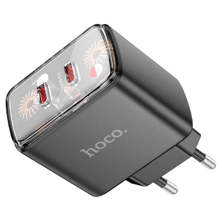 Сетевое зарядное устройство Hoco CS43A 45W (2C) + кабель Type-C to Type-C - Black: фото 4 из 9