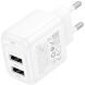 Сетевое зарядное устройство Hoco CS51A Surplus (2USB, 2.4A) - White (960137W). Фото 5 из 8