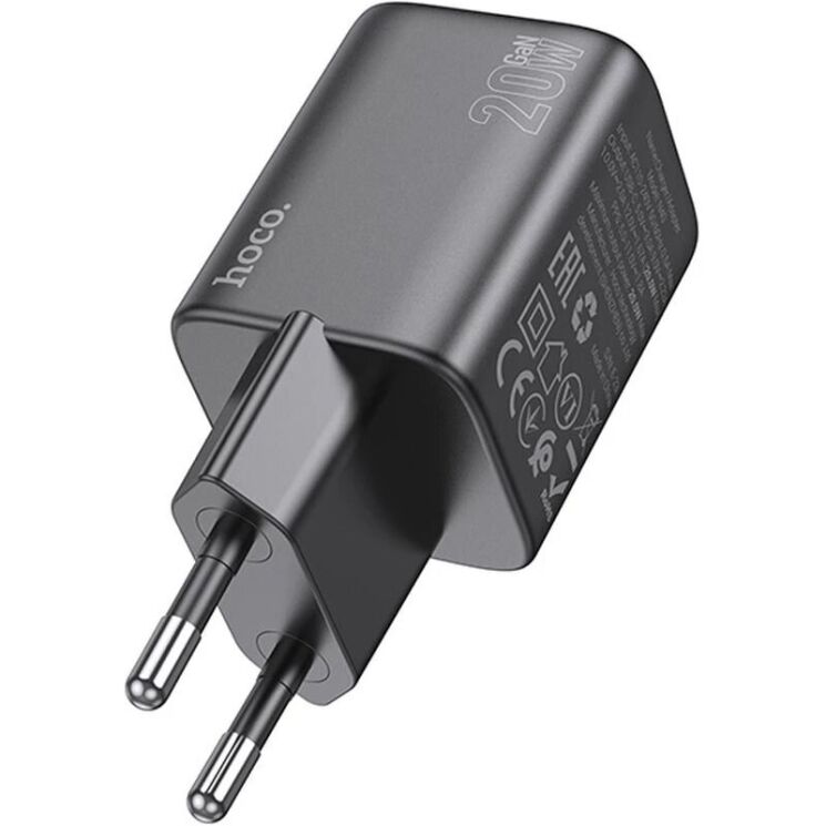 Сетевое зарядное устройство Hoco N40 Mighty 1C PD20W - Black: фото 4 из 7